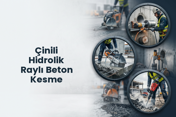 Çinili Hidrolik Raylı Beton Kesme