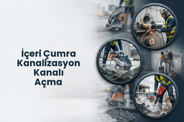 İçeri Çumra Kanalizasyon Kanalı Açma