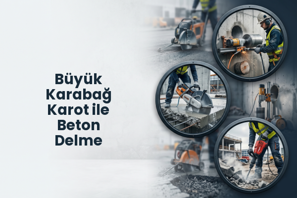Büyük Karabağ Karot ile Beton Delme