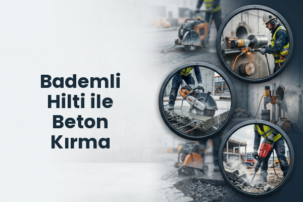 Bademli Hilti ile Beton Kırma