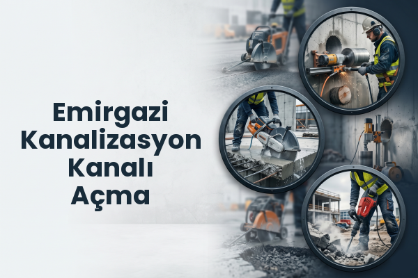 Emirgazi Kanalizasyon Kanalı Açma