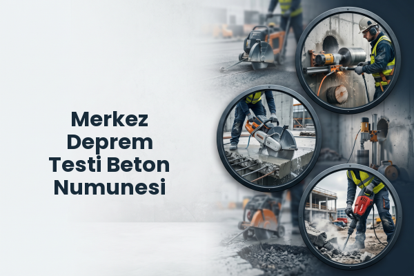 Merkez Deprem Testi Beton Numunesi