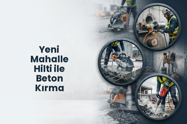 Yeni Mahalle Hilti ile Beton Kırma